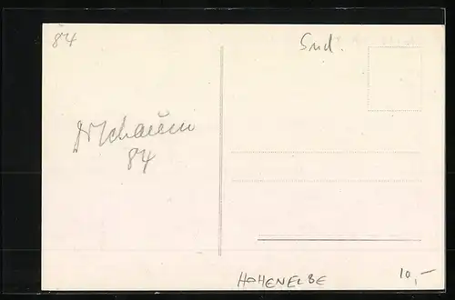 AK Hohenelbe, Strassenpartie mit Geschäft