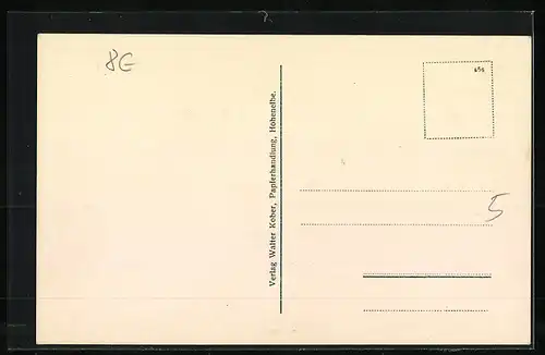 AK Hohenelbe, Kirche, Denkmal, Strassenpartie