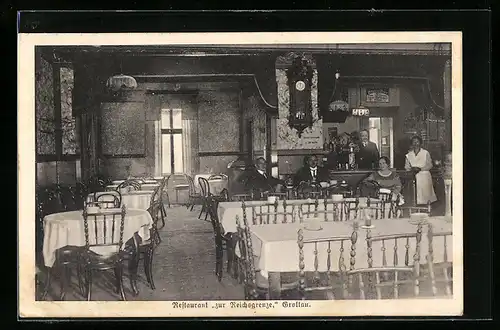 AK Grottau, Restaurant zur Reichsgrenze