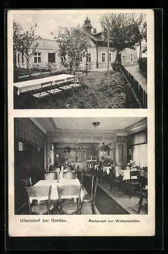 AK Ullersdorf b. Grottau, Restaurant zur Wilhelmshöhe