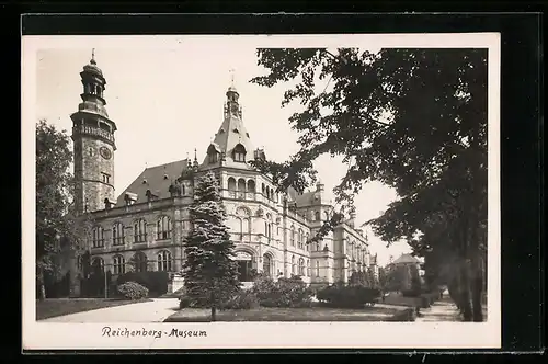 AK Reichenberg, Partie am Museum