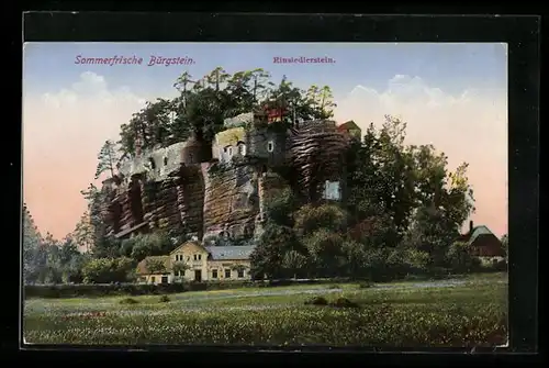 AK Bürgstein, Blick auf Einsiedlerstein