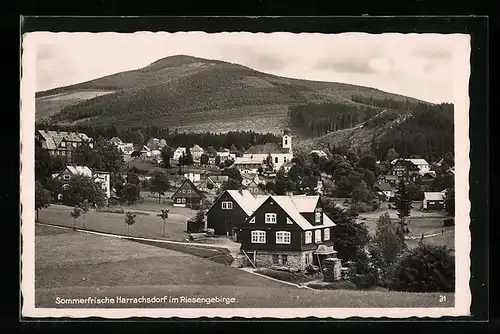 AK Harrachsdorf im Riesengebirge, Ortspartie