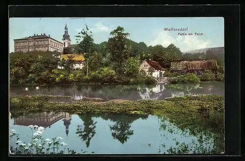 AK Wolfersdorf, Partie am Teich