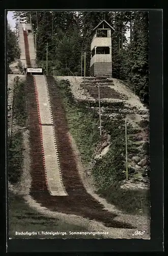 AK Bischofsgrün /Fichtelgeb., Sommersprungschanze mit Turm
