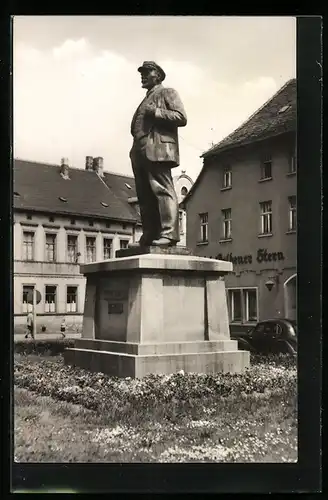 AK Eisleben, Ansicht des Lenindenkmals