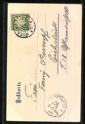 AK München, Marienplatz mit Kirche