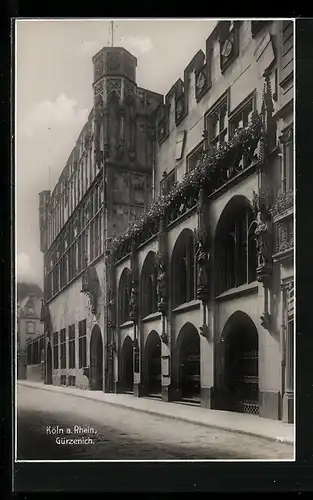 AK Köln am Rhein, Gürzenich, Strassenpartie