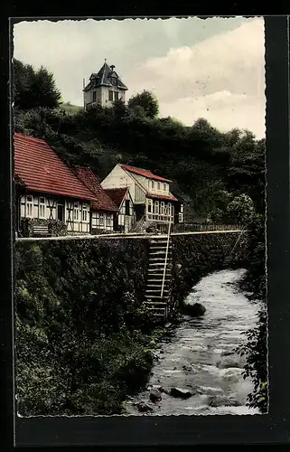 AK Wieda /Harz, Blick zum Glockenturm