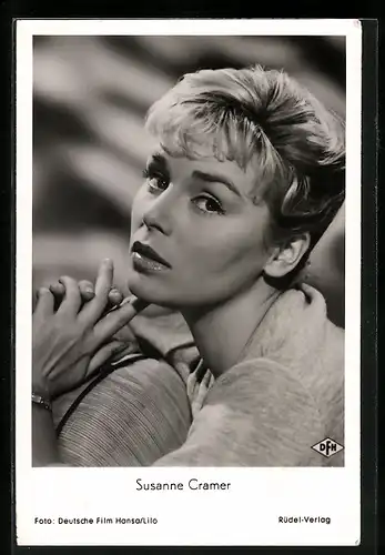 AK Schauspielerin Susanne Cramer in dem Film Witwer mit fünf Töchtern