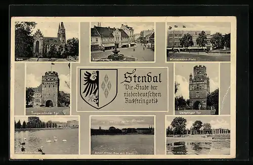 AK Stendal, Tangermünder Tor, Winkelmann-Platz
