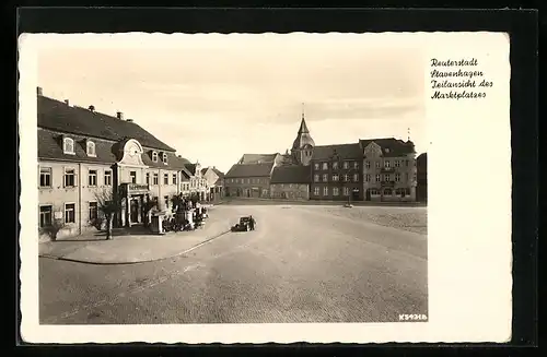 AK Reuterstadt Stavenhagen, Teilansicht des Marktplatzes