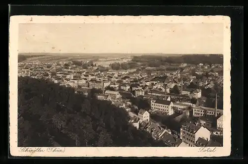 AK Schmölln /Thür., Fliegeraufnahme des Ortes
