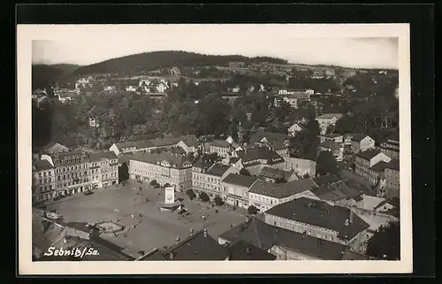 AK Sebnitz /Sa., Marktplatz