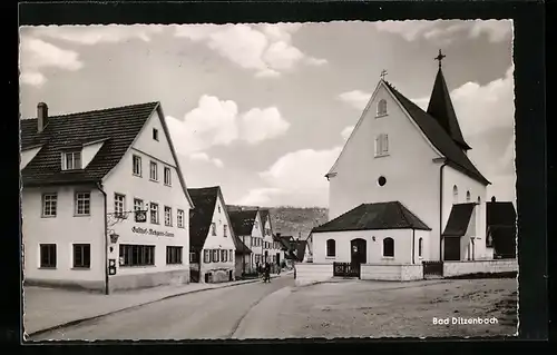 AK Bad Ditzenbach, Gasthof-Metzgerei Lamm