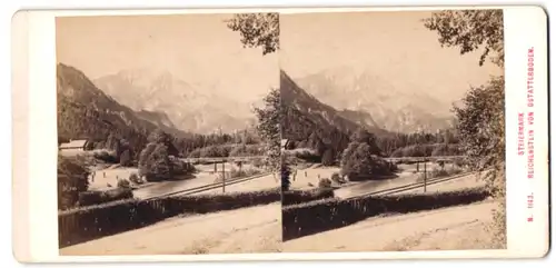 Stereo-Fotografie Alois Beer, Klagenfurt, Ansicht Gstatterboden, Blick zum Reichenstein in der Steiermark