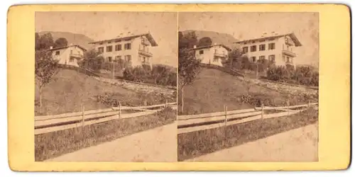 Stereo-Fotografie J. F. Stiehm, Ansicht Tegernsee, Villa Beck