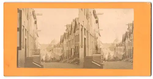 Stereo-Fotografie unbekannter Fotograf, Ansicht Aachen, La Rue Principale