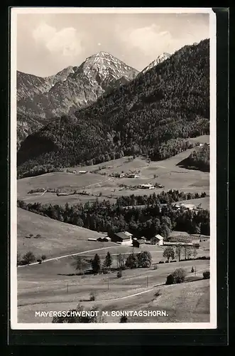 AK Mayergschwendt, Panorama mit Sonntagshorn