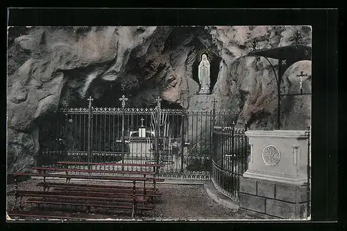 AK Hausen b. Munderkingen, Lourdesgrotte