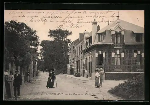 AK Mesnil-Val, La Rue de la Mer