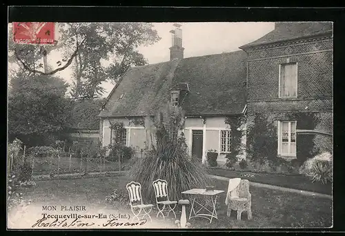AK Tocqueville-sur-Eu, Mon Plaisir