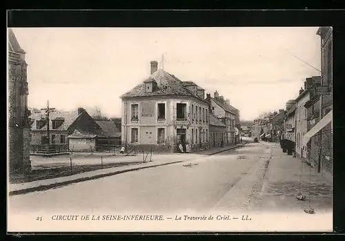 AK Criel, Circuit de la Seine-Inferieure, La Traversée de Criel