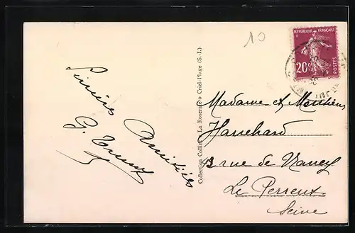 AK Criel-Plage, Villa du Square, Square Général Estancelin