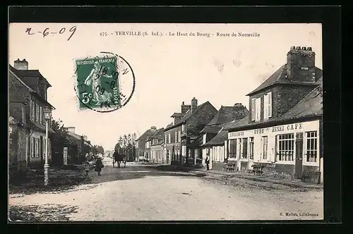 AK Yerville, Le Haut du Bourg, Route de Notteville