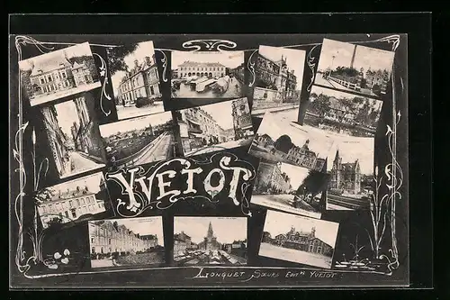 AK Yvetot, Vue generale, Place de l`Eglise