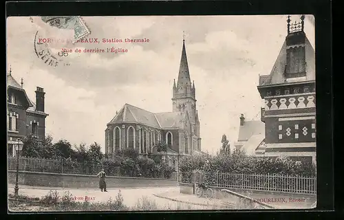 AK Forges-les-Eaux, Vue de derrière l`Église