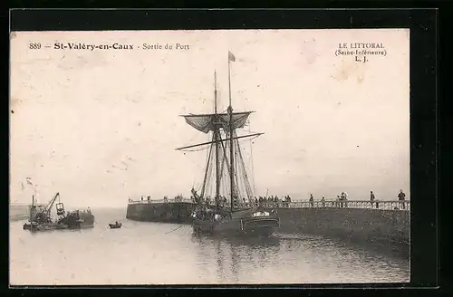 AK St-Valéry-en-Caux, Sortie du Port