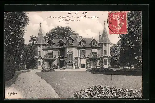 AK Ouville-la-Rivière, Le Manoir Fleuri