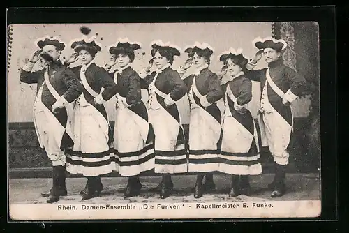 AK Rheinisches Damen-Ensemble Die Funken