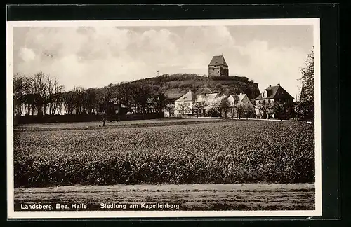 AK Landsberg, Blick zur Siedlung am Kapellenberg