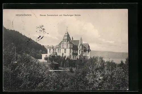 AK Hedemünden, Neues Sanatorium am Kaufunger Walde