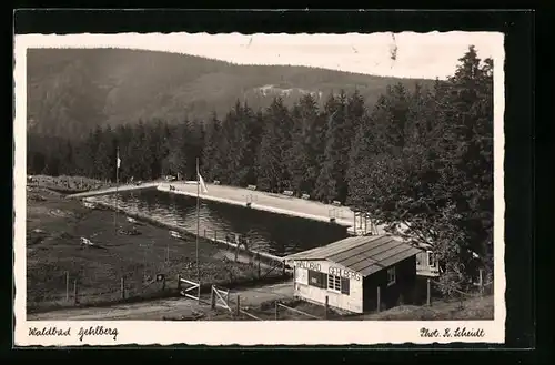 Foto-AK Gehlberg, Waldbad