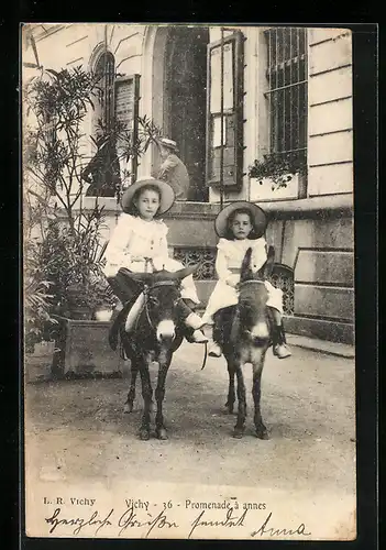 AK Vichy, Promenade à ânes