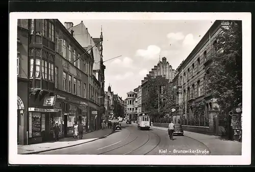 AK Kiel, Brunswiker Strasse, Strassenbahn