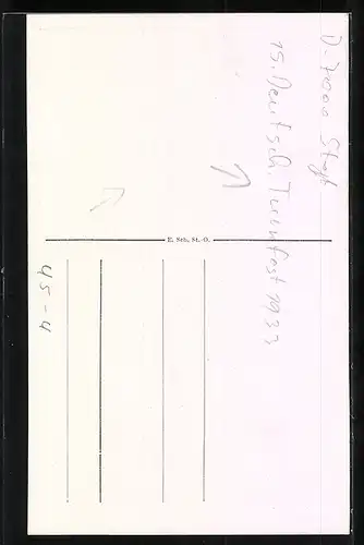 AK Stuttgart, 15. Deutsches Turnfest 1933, Eberhardstrasse mit Tagblatt-Turmhaus