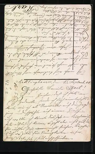 Foto-AK Jäger mit Gewehr und Stock im Passepartout