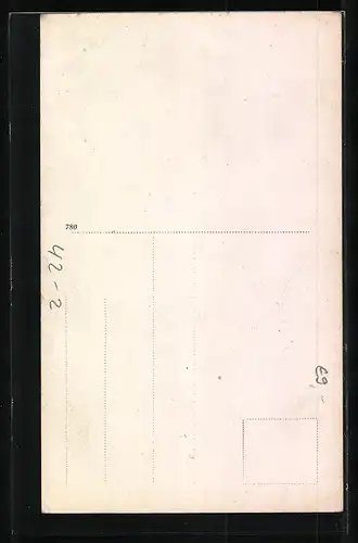 AK Jäger mit Fernglas und Gewehr mit erlegtem Wild