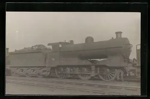 Foto-AK Englische Eisenbahn, Lokomotive der G. N. R. No. 78