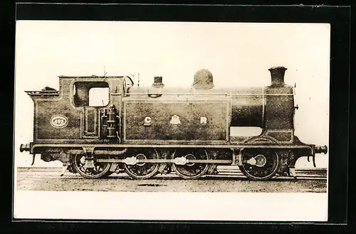 Foto-AK Englische Eisenbahn, Lokomotive der C. M. R. No. 492