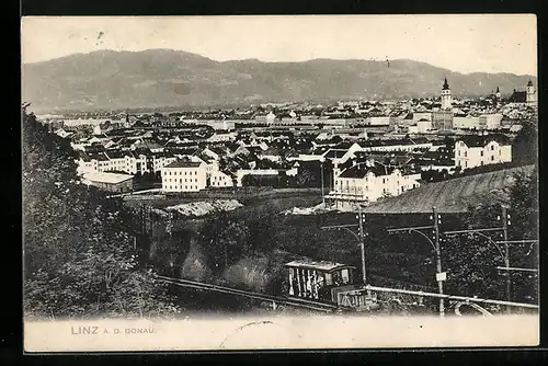 AK Linz a. d. Donau, Teilansicht