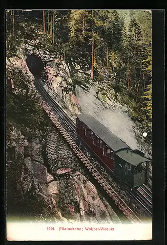 AK Pilatusbahn, Wolfohrt-Viadukt