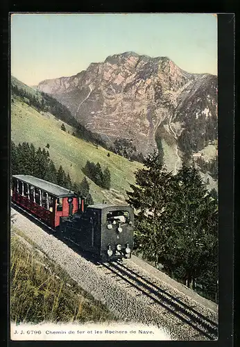 AK Chemin de fer et les Rochers de Naye, Bergbahn