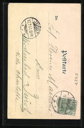 AK Bad Ems, Malbergbahn, Wagen der Bergbahn, Blick zur Bergstation