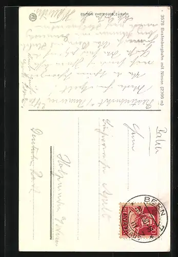 AK Beatenbergbahn mit Niesen