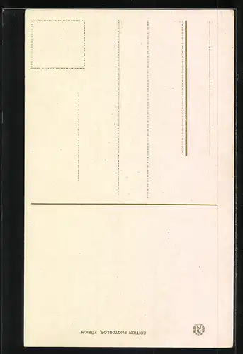AK Brünigbahn, Passhöhe mit Zugwagen und Waggons